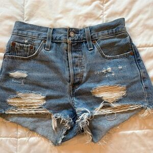 Levi’s size 25 Distressed Blue Women's Jean Shorts
